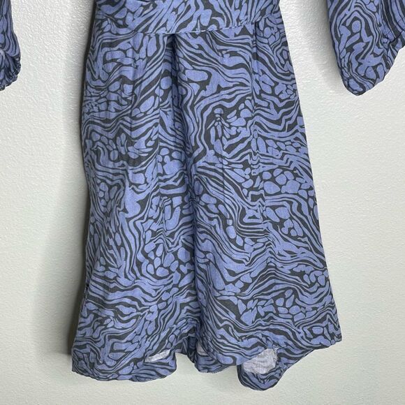 Calme Johnny Was Blue Kimono Robe Size Large New With Tags - Picture 11 of 16
